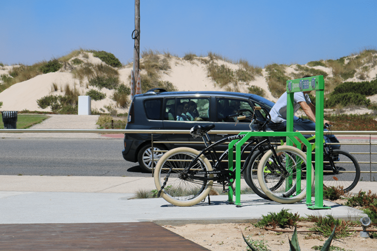 sistema de carga de bicicletas eléctricas