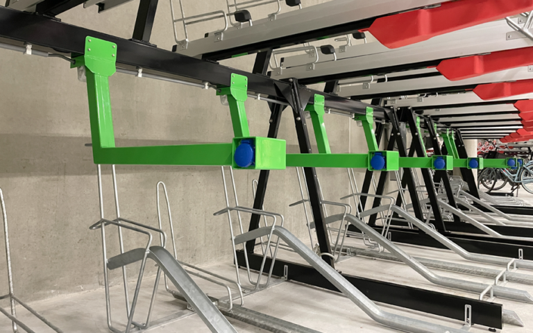 sistema de carga de bicicletas eléctricas