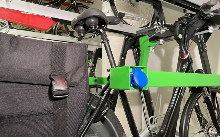 sistema de carga de bicicletas eléctricas