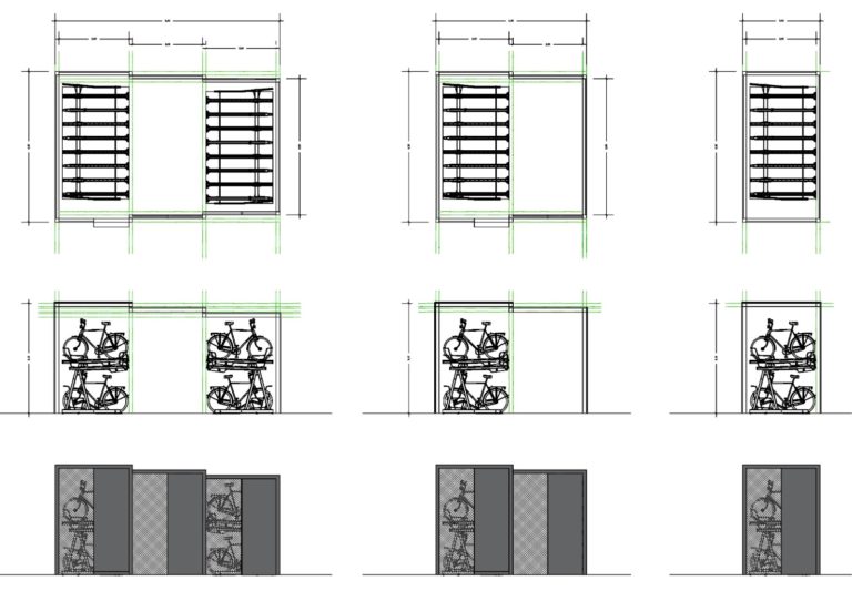 Plano de almacenaje de bicis
